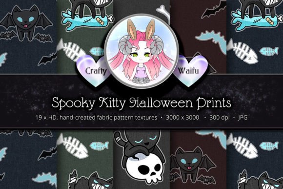 Download Spooky Kitty Halloween Prints - Halloween prints Collection