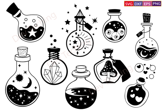 Download Witches Bottle SVG,Mystical Svg Bundle - Svg bundle Collection