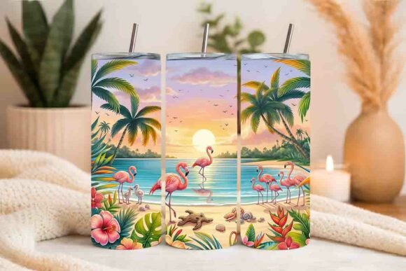 Download Flamingo Tumbler Wrap - Premium Resources
