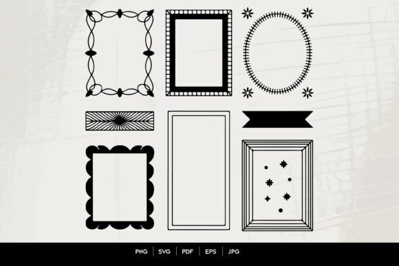Download Decorative Frame Silhouette Set - Decor Collection