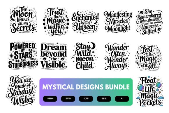 Download Mystical SVG Bundle - Svg bundle Collection