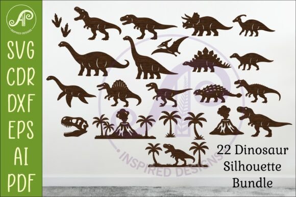 Download Dinosaur SVG Bundle for Laser Cutting - Svg bundle Collection