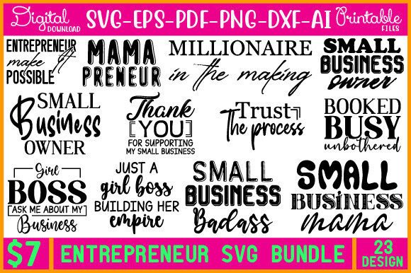 Download ENTREPRENEUR SVG BUNDLE - Svg bundle Collection