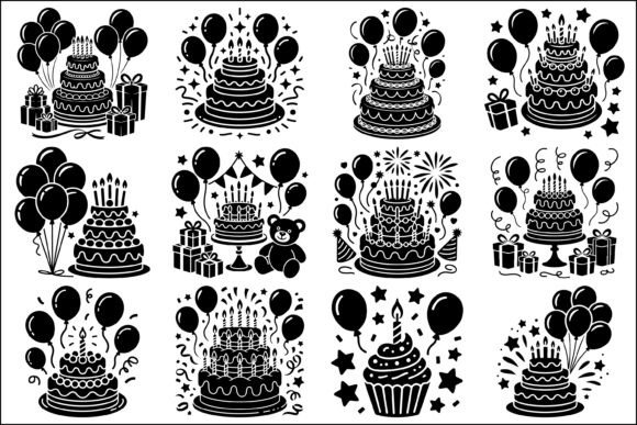 Download Birthday Cake SVG Bundle Set - Svg bundle Collection