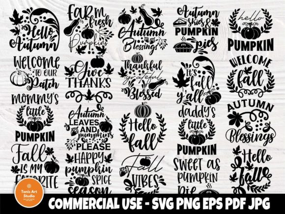 Download Fall SVG Bundle, Autumn Svg, Pumpkin Svg - Premium Resources