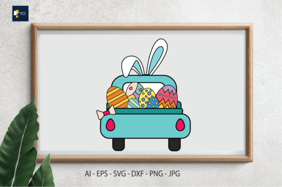 Download Easter a Car Carrying Decorative Eggs - Decor Collection