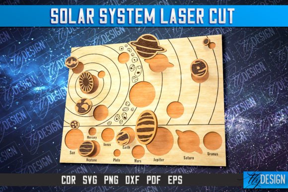 Download Solar System Laser Cut | Home Decor SVG - Decor Collection