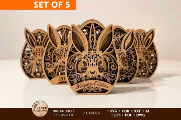 Download Easter Decorative Eggs Bundle, Cut File - Decor Collection