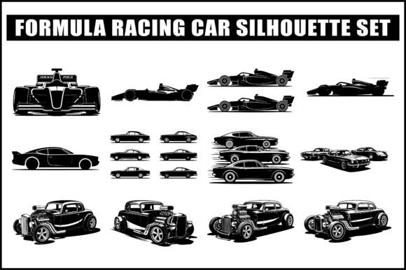 Download Formula Racing Car Silhouette SVG Bundle - Svg bundle Collection