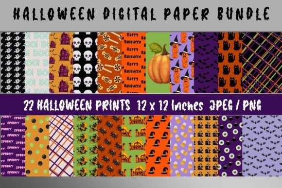 Download Halloween Digital Paper - Premium Resources