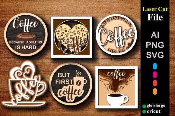 Download Coffee Bar Welcome Decor Bundle SVG - Decor Collection
