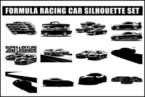 Download Formula Racing Car Silhouette SVG Bundle - Svg bundle Collection