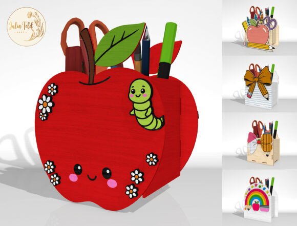 Download 3D Apple Pencil Holder SVG Bundle - Svg bundle Collection