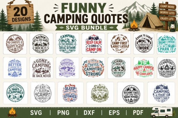 Download Camper Life, Camping Saying SVG Bundle - Svg bundle Collection