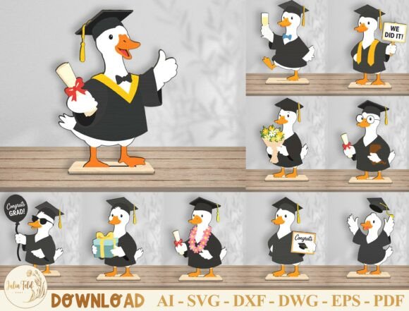 Download Graduation Duck Laser Cutfile SVG Bundle - Svg bundle Collection