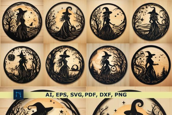 Download Laser Cut Halloween Witch SVG Bundle - Svg bundle Collection