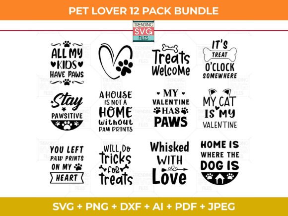 Download Pet Svg Bundle, Paw Cut File for Cricut - Svg bundle Collection