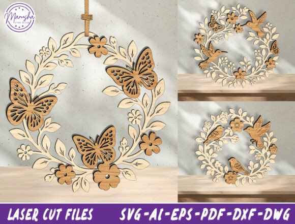 Download Personalized Floral Wreath SVG Bundle - Svg bundle Collection