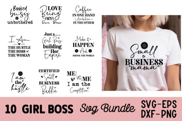 Download Girl Boss SVG Bundle, Entrepreneur SVG - Svg bundle Collection