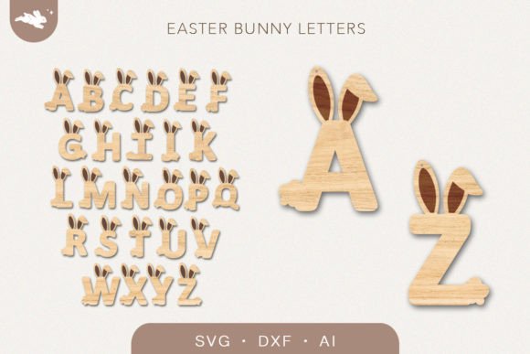 Download Easter Bunny Letters Svg Bundle - Svg bundle Collection