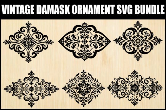 Download Vintage Damask Ornament SVG Bundle - Svg bundle Collection