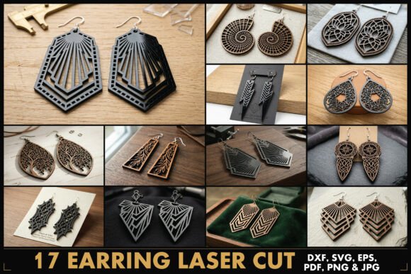 Download Earring Laser Cut SVG Bundle - Svg bundle Collection